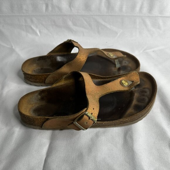 Birkenstock Gizah Leather Cork Sandals  - Size 41 - Picture 1 of 10